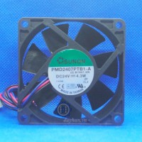 PMD2407PTB1-A, quạt tản nhiệt Sunon 24VDC, 4.3W, KT: 70*70*25MM