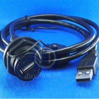 Dây USB Đực Cái Chống Nước Gắn Tủ Điện 